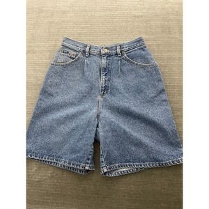 Vintage 90s Lee Jean Shorts Women 29x7" High Rise Longline Bermuda Loose Baggy